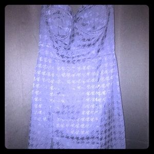 Forever 21 Blue Strapless Dress